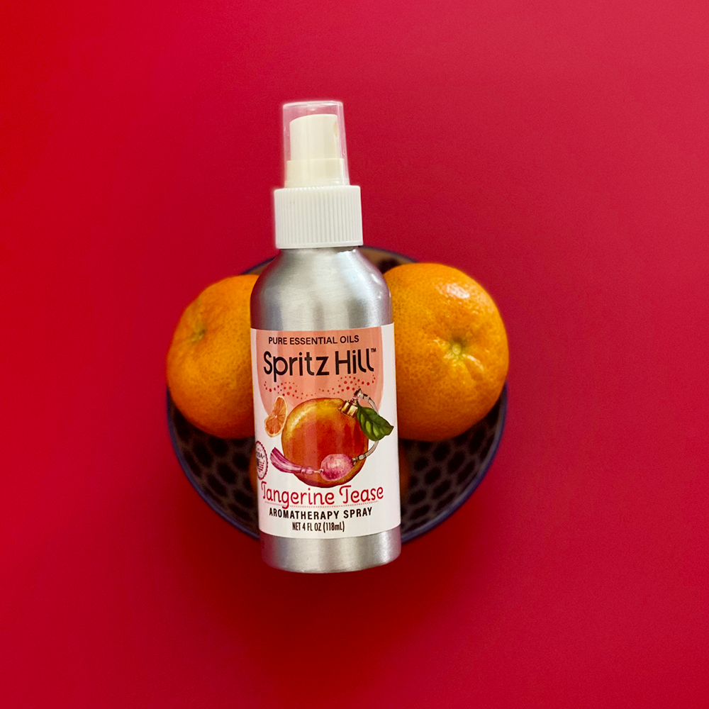 tangerine essential oil aromatherapy spray